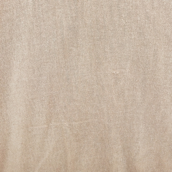 osklen women US small peach modal base layer long sleeve knit top lettuce hem - Picture 5 of 9